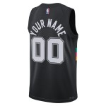 Maillot NBA San Antonio Spurs Personnalisable Nike 2025-26 City Edition Noir Swingman - Homme